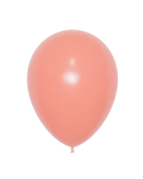 12" Coral Latex Balloon, Helium Inflated