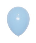 12" Light Blue Latex Balloon, Helium Inflated