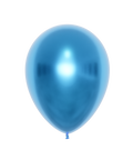 12" Metallic Blue Latex Balloon, Helium Inflated