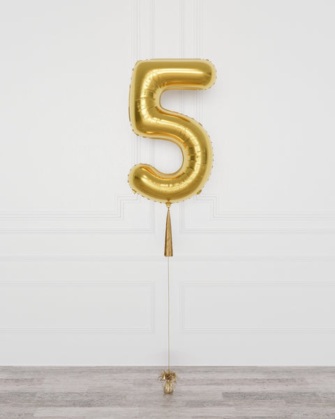 Customize Number Balloon with Tassel