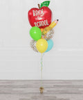 Back to School Apple Confetti Balloon Bouquet, 7 Balloons, sold by Balloon Expert