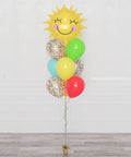 Back To School Sunshine Confetti Balloon Bouquet 10 Balloons