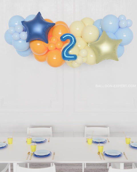Bluey Number Balloon Garland - 5 Feet