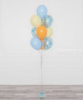 Bluey Confetti Balloon Bouquet, 10 Balloons, full image, sold by Balloon Expert