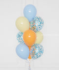 Bluey Confetti Balloon Bouquet, 10 Balloons, sold by Balloon Expert