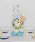 Bluey Quad Number Balloon Centerpiece