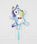 Bluey Supershape Balloon with Tassel, Helium Inflated
