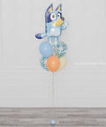 Bluey Supershape Confetti Balloon Bouquet, full image