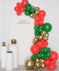 Christmas Balloon Garland, 12 feet, inflated with air