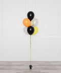 Construction Confetti Balloon Bouquet, 7 Balloons, Helium Inflated, full image