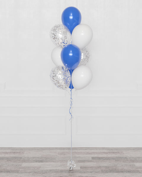 Custom Confetti Balloon Bouquet, 10 Balloons, full image, sold by Balloon Expert