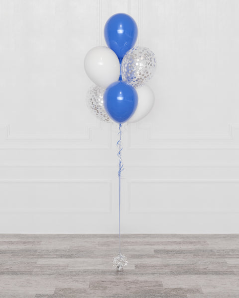 Custom Confetti Balloon Bouquet, 7 Balloons, full image, sold by Balloon Expert