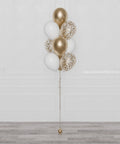 Customize Confetti Foil Balloon Bouquet, 10 Balloons, helium inflated