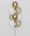 Customize Confetti Foil Balloon Bouquet - 10 Balloons Bouquets