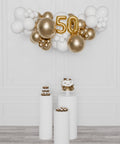 Customize Number Balloon Garland, 6 ft, air inflated