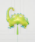 Dinosaur Supershape Balloon with Tassel, Inflated with helium