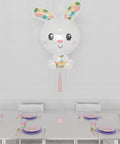 Easter Bunny Supershape Balloon with Tassel, Helium Inflated