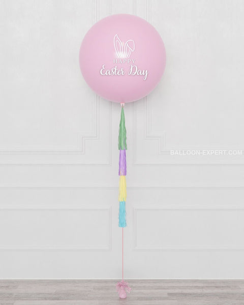 Easter Pastel Giant Balloon with Paper Tassels from Balloon Expert