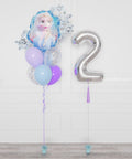 Frozen Supershape Confetti Balloon Bouquet and Number Balloon