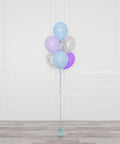 Frozen Confetti Balloon Bouquet, 7 Balloons, full image
