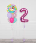 Gabby's Dollhouse Supershape Confetti Balloon Bouquet and Number Balloon