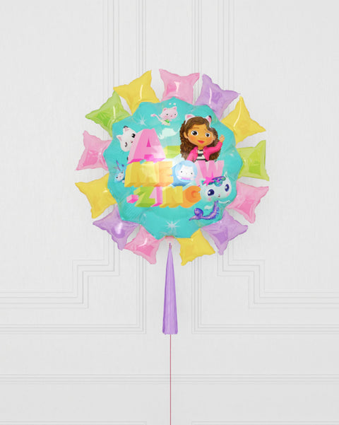 Gabby's Dollhouse Supershape Balloon with Tassel, Helium Inflated