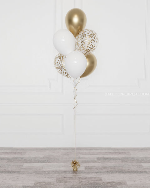 Customize Confetti Balloon Bouquet - 6 Balloons