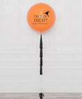 Halloween Classic Custom Jumbo Balloon with Tassels, inflated with helium