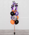 Halloween House Balloon Bouquet, 10 Balloons, helium Inflated, full image, sold by Balloon Expert