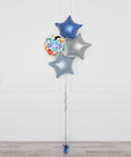 "Happy Father's Day" Foil Balloon Bouquet, 4 Balloons, Full Image