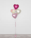Happy Mother's Day Heart Foil Balloon Bouquet