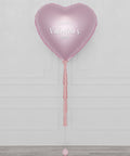 Happy Valentines Day Pink Giant Heart Balloon