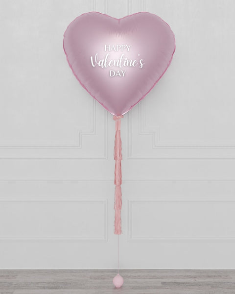 Happy Valentines Day Pink Giant Heart Balloon