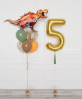 Jurassic World Supershape Confetti Balloon Bouquet and Number Balloon