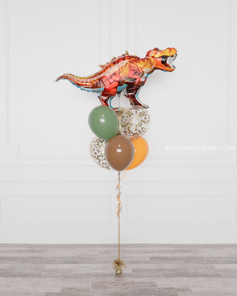 Jurassic World Supershape Confetti Balloon Bouquet, full image