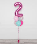 LOL Surprise Number Confetti Balloon Bouquet, 7 Balloons, full image, sold by Balloon Expert