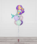 Mermaid Supershape Confetti Balloon Bouquet, full image