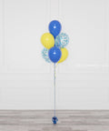 Minions Confetti Balloon Bouquet, 7 Balloons, full image