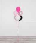 Minnie Mouse Confetti Balloon Bouquet, 7 Balloons, Full Image