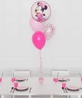 Minnie Mouse Confetti Foil Balloon Bouquet, 4 Balloons from Balloon Expert
