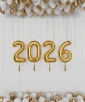 New Years Eve 2025 Balloon Package in White and Gold
