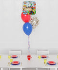 Paw Patrol Confetti Foil Balloon Bouquet, 4 Balloons, Helium Inflated