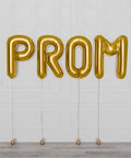 Prom Letter Balloons inflated with helium