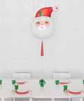 Santa Claus Supershape Balloon with Tassel, Inflated with helium