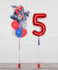 Spider-Man Supershape Confetti Balloon Bouquet and Number Balloon