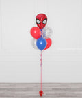 Spider-Man Foil Confetti Balloon Bouquet, 7 balloons, full image, Balloon Expert