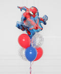 Spider-Man Supershape Confetti Balloon Bouquet, close up image, Balloon Expert