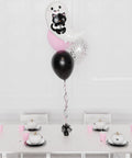 Spooky Cute Ghost Foil Confetti Balloon Bouquet, 4 Balloons, inflated with helium