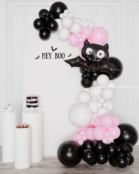 Spooky Cute Halloween Balloon Garland, 12ft, inflated with air, sold by Balloon Expert