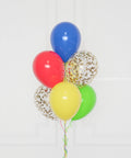Super Mario Bros Confetti Balloon Bouquet 7 Balloons Bouquets